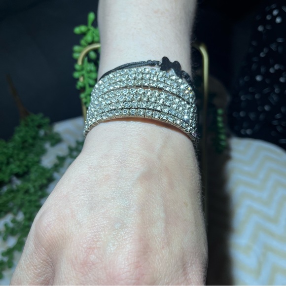 -🌸5/$25🌸Wrap Studded Faux Diamond Accent Bracelet - Picture 8 of 13